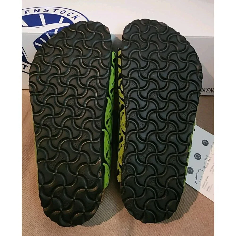Birkenstock Arizona Kids Sandal Seaweed Black Green Size 26 Narrow US 8 - New